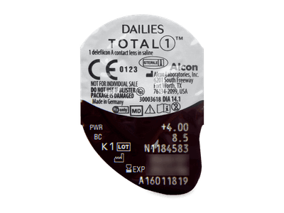 Dailies TOTAL1 (30 lentillas) - Previsualización del blister