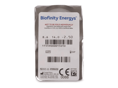 Biofinity Energys (3 lentillas) - Previsualización del blister