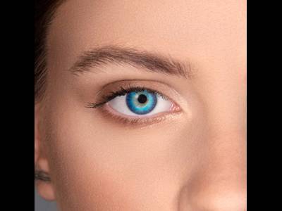 Lentillas turquesa top