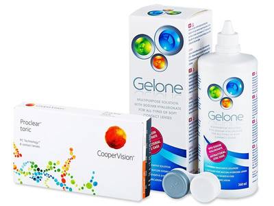 Proclear Toric (6 Lentillas) + Liquido Gelone 360 ml
