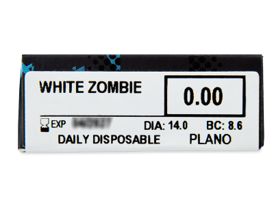 ColourVUE Crazy Lens - White Zombie - Diarias sin graduar (2 lentillas) - Previsualización de atributos