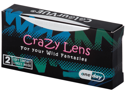 ColourVUE Crazy Lens - White Zombie - Diarias sin graduar (2 lentillas) - Lentillas de colores