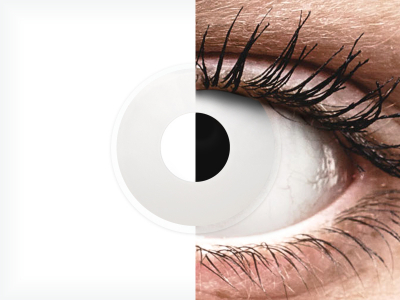 ColourVUE Crazy Lens - Whiteout - Diarias sin graduar (2 lentillas)
