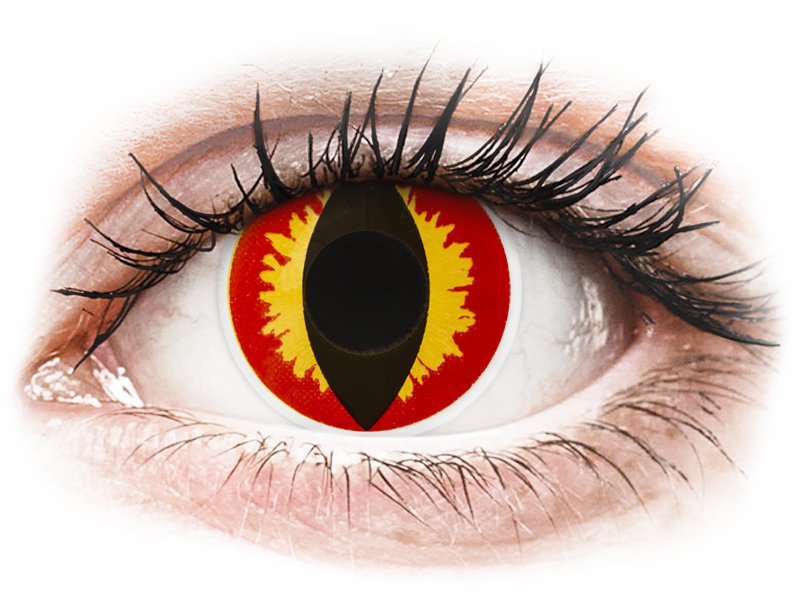 ColourVUE Crazy Lens - Dragon Eyes - Diarias sin graduar (2 lentillas) - Lentillas de colores