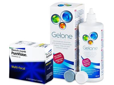 PureVision Multi-Focal (6 Lentillas) + Liquido Gelone 360 ml