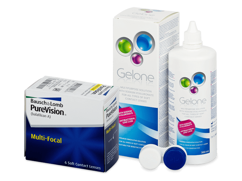 PureVision Multi-Focal (6 Lentillas) + Líquido Gelone 360 ml - Pack ahorro