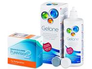 PureVision 2 for Astigmatism (6 lentillas) + Liquido Gelone 360 ml Pack lentillas + Gelone - PureVision 2 for Astigmatism (6 lentillas) + Liquido Gelone 360 ml