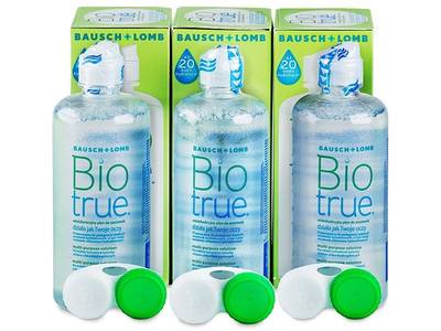 Líquido Biotrue 3 x 300 ml - Pack ahorro - solución triple