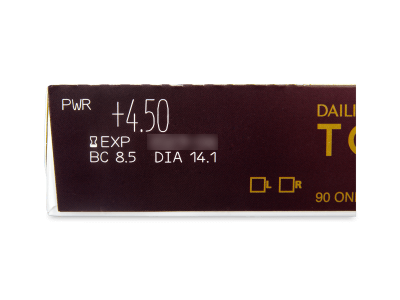 Dailies TOTAL1 (90 lentillas) - Previsualización de atributos