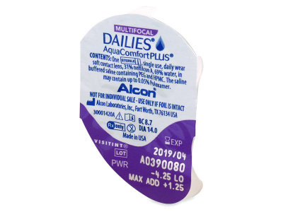Dailies AquaComfort Plus Multifocal (30 lentillas) - Previsualización del blister