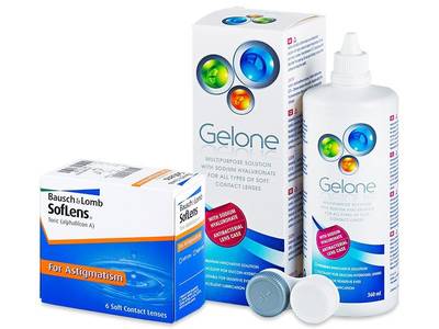 SofLens Toric (6 Lentillas) + Líquido Gelone 360 ml - Diseño antiguo