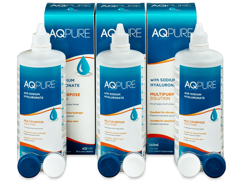 Líquido AQ Pure 3 x 360 ml - Pack ahorro - solución triple