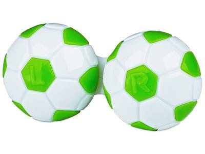 Estuche de lentillas fútbol - verde