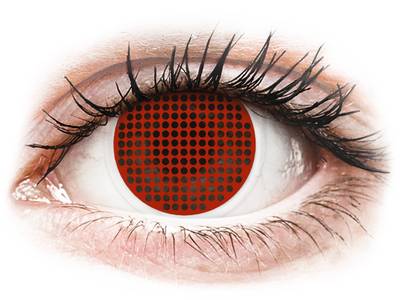 ColourVUE Crazy Lens - Red Screen - Sin graduar (2 lentillas) - Lentillas de colores