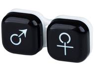 Estuche de lentillas mujer y hombre - negro Estuche de lentes de contacto - Estuche de lentillas mujer y hombre - negro