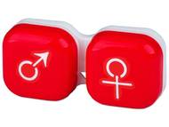 Estuche de lentillas mujer y hombre - rojo Estuche de lentes de contacto - Estuche de lentillas mujer y hombre - rojo