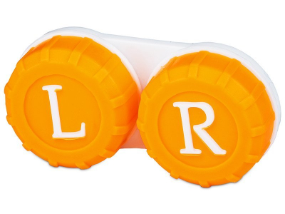 Estuche de lentillas L+R- naranja 