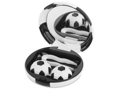 Estuche de lentillas Fútbol - Negro