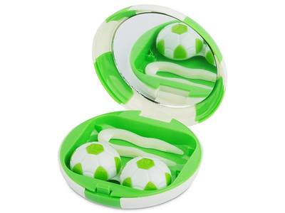 Estuche de lentillas Fútbol - Verde