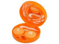 Estuche de lentillas con ornamento - naranja Accesorios para lentes de contacto - Estuche de lentillas con ornamento - naranja