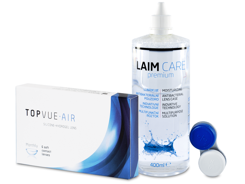 TopVue Air (6 Lentillas) +Líquido Laim-Care 400 ml - Pack ahorro