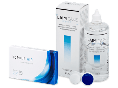 TopVue Air (6 Lentillas) +Líquido Laim-Care 400 ml