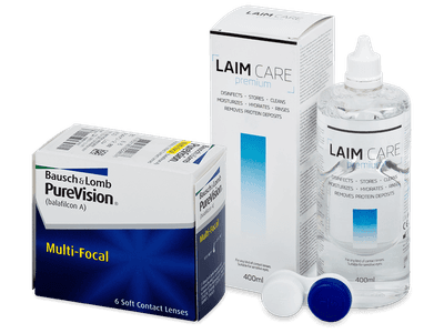 PureVision Multi-Focal (6 Lentillas) + Líquido Laim-Care 400 ml