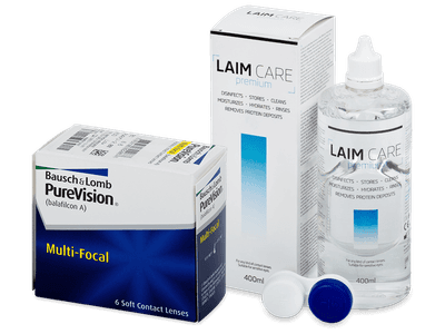 PureVision Multi-Focal (6 Lentillas) + Líquido Laim-Care 400 ml