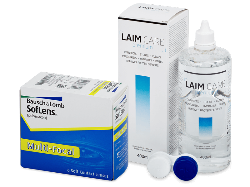 SofLens Multi-Focal (6 Lentillas) + Líquido Laim-Care 400 ml - Pack ahorro