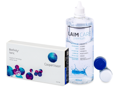 Biofinity Toric (6 lentillas) + Líquido Laim-Care 400 ml