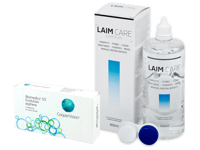 Biomedics 55 Evolution (6 Lentillas) + Líquido Laim-Care 400 ml