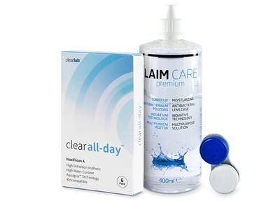 Clear All-Day (6 Lentillas) + Líquido Laim Care 400 ml - Diseño antiguo