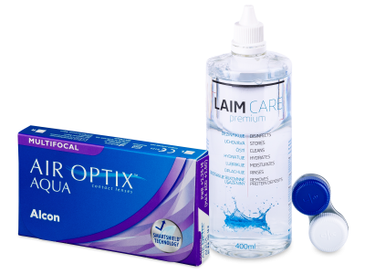 Air Optix Aqua Multifocal (6 Lentillas) + Líquido Laim-Care 400 ml