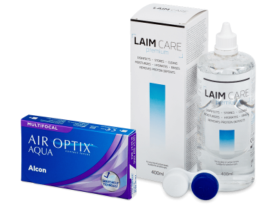Air Optix Aqua Multifocal (6 Lentillas) + Líquido Laim-Care 400 ml