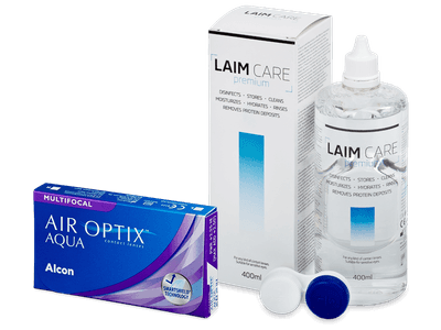 Air Optix Aqua Multifocal (6 Lentillas) + Líquido Laim-Care 400 ml