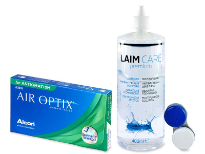 Air Optix for Astigmatism (6 Lentillas) + Líquido Laim-Care 400 ml - Pack ahorro
