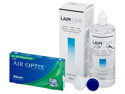 Air Optix for Astigmatism (6 Lentillas) + Líquido Laim-Care 400 ml
