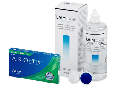 Air Optix for Astigmatism (6 Lentillas) + Líquido Laim-Care 400 ml