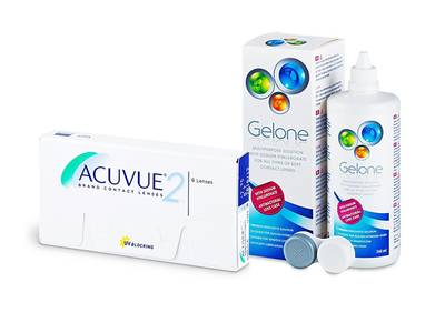 Acuvue 2 (6 lentillas) + Líquido Gelone 360 ml