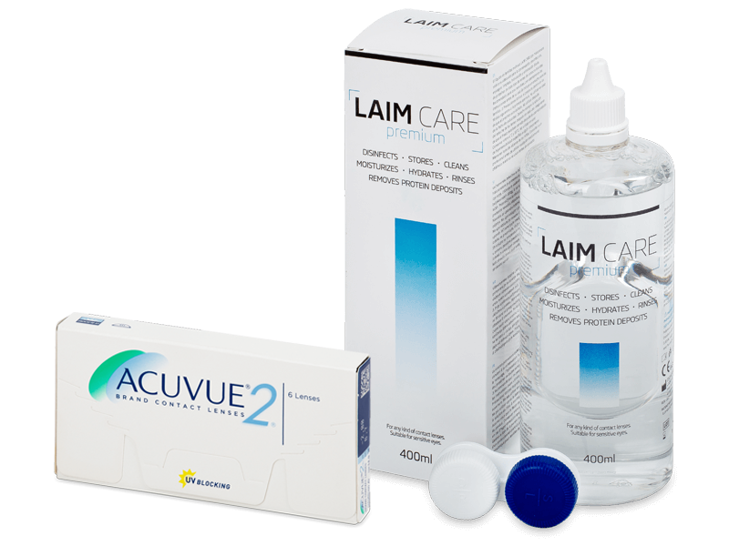 Acuvue 2 (6 lentillas) + Líquido Laim-Care 400 ml - Pack ahorro