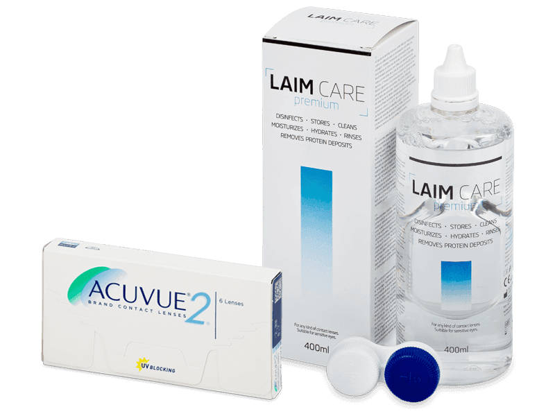 Acuvue 2 (6 lentillas) + Líquido Laim Care 400 ml - Pack ahorro