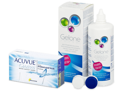 Acuvue Oasys for Astigmatism (12 lentillas) + Líquido Gelone 360 ml