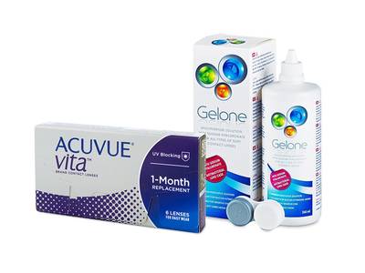 Acuvue Vita (6 lentillas) + Líquido Gelone 360 ml