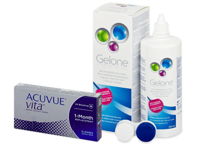 Acuvue Vita (6 lentillas) + Líquido Gelone 360 ml - Pack ahorro