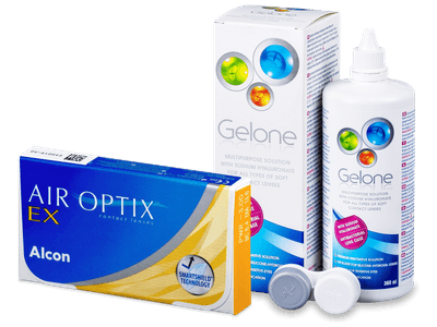 Air Optix EX (3 lentillas) + Líquido Gelone 360 ml