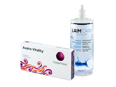 Avaira Vitality (3 lentillas) + Líquido Laim-Care 400 ml