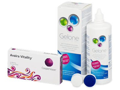 Avaira Vitality (6 lentillas) + Líquido Gelone 360 ml