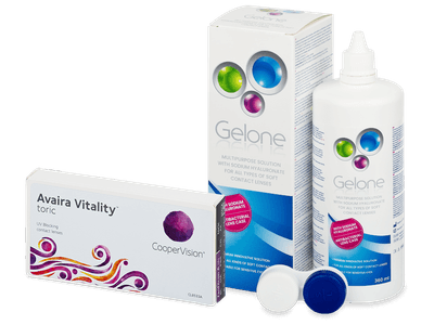 Avaira Vitality Toric (6 lentillas) + Líquido Gelone 360 ml