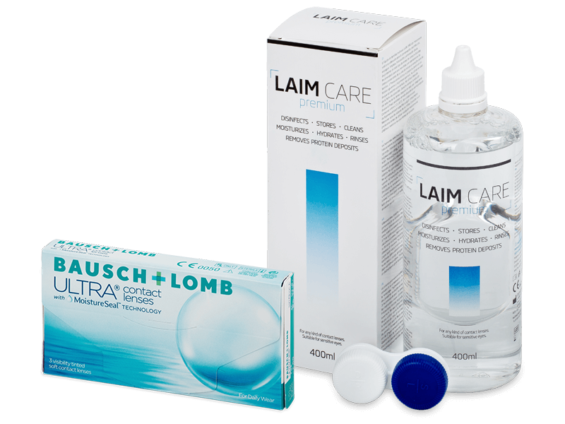 Bausch + Lomb ULTRA (3 lentillas) + Líquido Laim-Care 400 ml - Pack ahorro