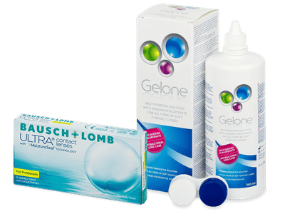 Bausch + Lomb ULTRA for Presbyopia (6 lentillas) + Líquido Gelone 360 ml